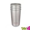 Lot 4 verres inox 48cl rutilisable et incassable