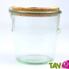 Pot de conservation en verre, bouchon liège 0.6L