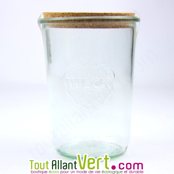 Pot de conservation Weck en verre avec couvercle en liège