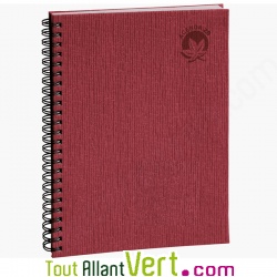 Agenda semainier recycl rouge  spirale 2022, 19x22,5cm Forever