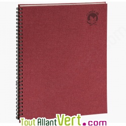 Agenda semainier  spirale recycl 2022 rouge, 21x27cm Forever