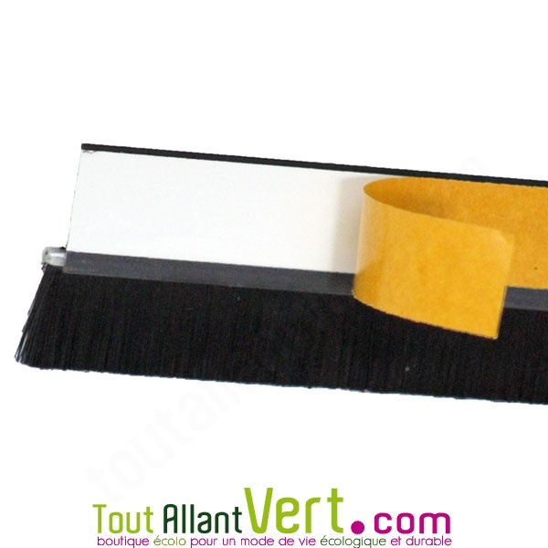 Bas de porte PVC adhesif 1m avec brosse - Provence Outillage