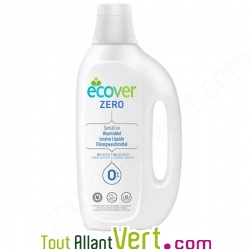 Lessive liquide concentrée 1,5l Ecover Zero, personnes allergiques