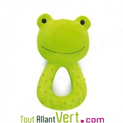 Anneau de dentition bb Grenouille verte caoutchouc naturel 12.5cm