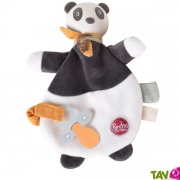 Doudou Pancha le Panda coton bio tête caoutchouc naturel