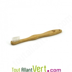 Brosse à dents bambou poils nylon souples