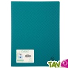 Protège documents en polypro recyclé Turquoise, 50 pochettes, Forever