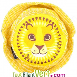 Chapeau Bob enfant Lion jaune en coton biologique Taille M, 2-3 ans ,49-51cm