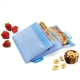 Sac à gouter Snack\'NGo Duo Bleu avec 2 pochettes réutilisable et lavable