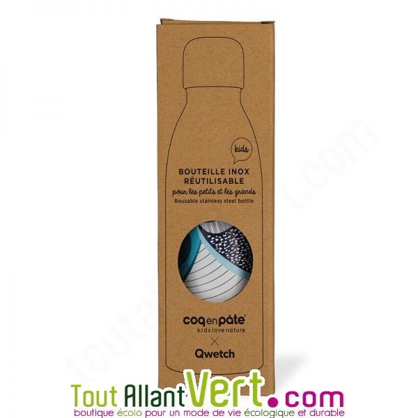 Gourde inox isotherme sans BPA réutilisable (Orange 500 ml)