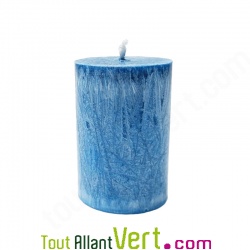 Petite Bougie Bleu Pastel en stéarine 100% végétale, 20H