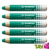 Crayon marqueur effaable Vert pour tableau blanc et ardoise, lot de 5