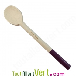 Cuillre en bois de htre non trait, 30 cm