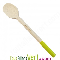 Cuillre en bois Vert Clair de htre non trait, 30 cm