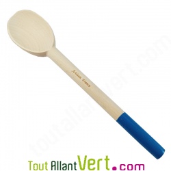 Cuillre en bois Bleu de htre non trait, 30 cm