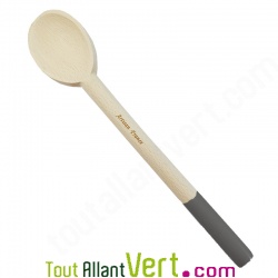 Cuillre en bois Gris de htre non trait, 30 cm