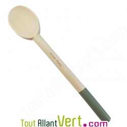 Cuillre en bois Vert Olive de htre non trait, 30 cm