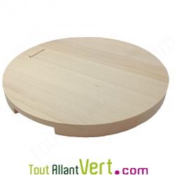 Planche  dcouper ou  pizza ronde en bois, 33 cm