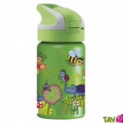 Gourde enfant inox isotherme avec bouchon paille, Insectes 350ml