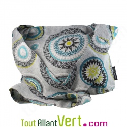 Sac d\'paule, large bandoulire en Toile Ethnique, en Coton Bio