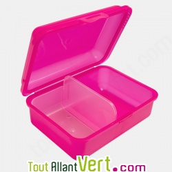 Boite  gouter enfant Rose rigide cologique sans BPA rose