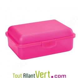 Boite  gouter enfant Rose rigide cologique sans BPA rose