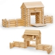 Jeu de construction Fort en bois  80 pices Varis