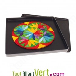 Puzzle cratif Mandala Fleur magntique