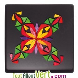 Puzzle cratif Mandala Fleur magntique