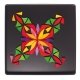 Puzzle cratif Mandala Fleur magntique