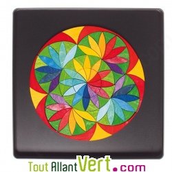 Puzzle cratif Mandala Fleur magntique