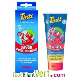 Tinti - Savon pour le bain pour peindre en Rouge
