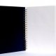 Livre d\'or recycl  spirale, brod sur lin, 21x29,7cm, 60 pages 175g