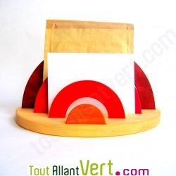 Porte lettres et papiers en bois