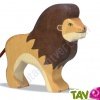 Lion en bois debout 13 cm