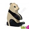 Panda en bois assis 12 cm