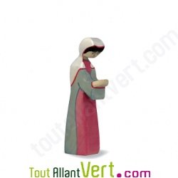 Figurine de Marie en bois, 14 cm