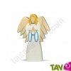 Figurine de l'ange en bois 14,5 cm
