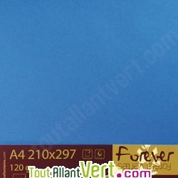 Papier couleur recycle A4 Forever Bleu France 160g