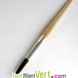 Pinceau bois naturel rond, crin de cheval taille 12