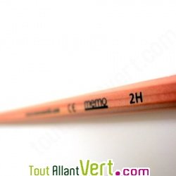 Crayon graphite de bois naturel 2H 100% 