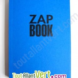 Bloc uni encollé recyclé A6 80g 320 pages Bleu série ZapBook