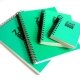 Bloc spirale à l\'italienne uni recyclé A4 80g 320 pages Vert série ZapBook