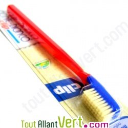 Brosse  dents soie naturelle mi-dures, tte changeable