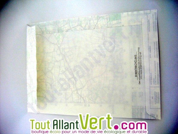 Enveloppes faites à partir de carte routière achat vente écologique -  Acheter sur