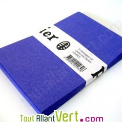 Enveloppes recycles rustiques Bleu, lot 25