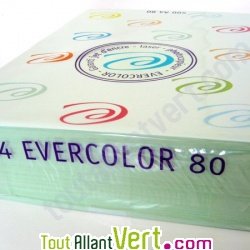 Papier A4 Evercolor 80g/m2 Couleur Vert Clair, 500 feuilles