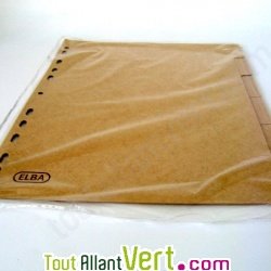 Intercalaires carton cologique A4 6 onglets