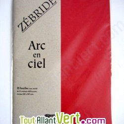 Papier  lettre Arc en ciel recycl A4 multicouleurs lot de 22