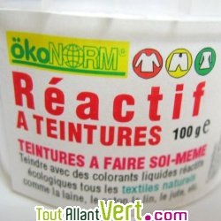 Ractif pour teinture cologique textiles 100g